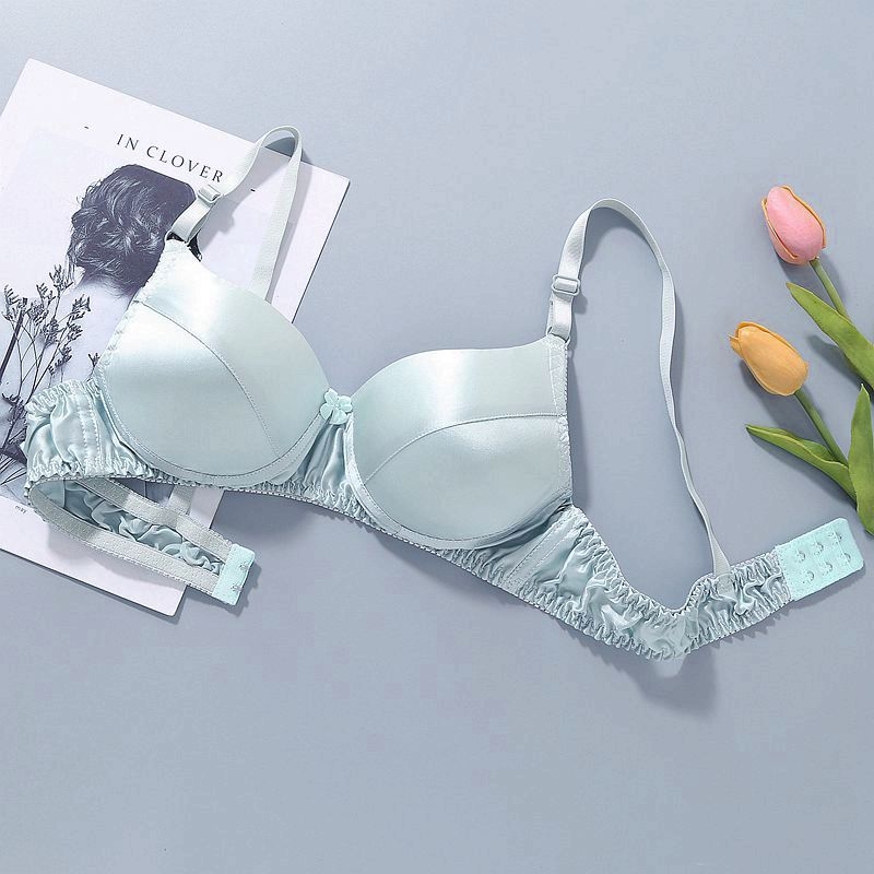 100% Mulberry Silk melltartó – kétoldalas, varrás nélküli, gyűrű nélküli, kivehető dupla vállpántok