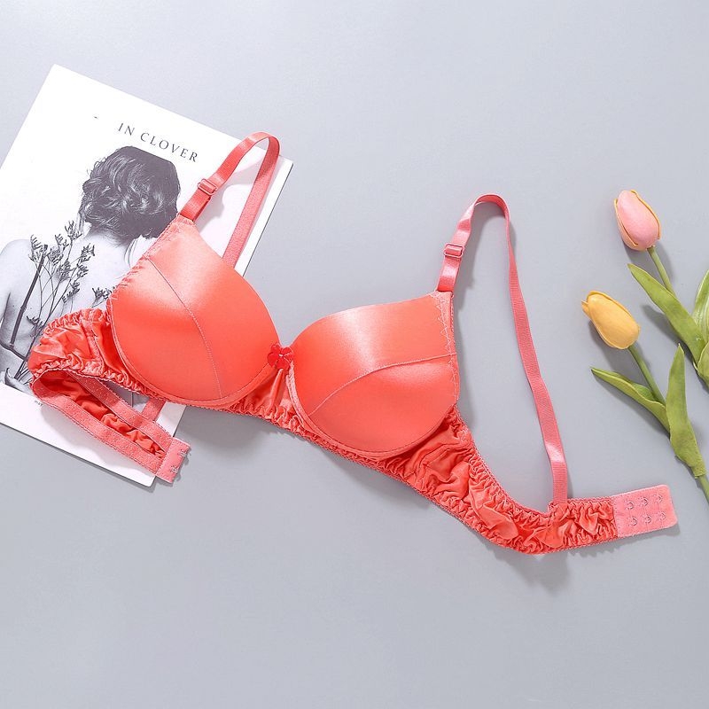 100% Mulberry Silk melltartó – kétoldalas, varrás nélküli, gyűrű nélküli, kivehető dupla vállpántok