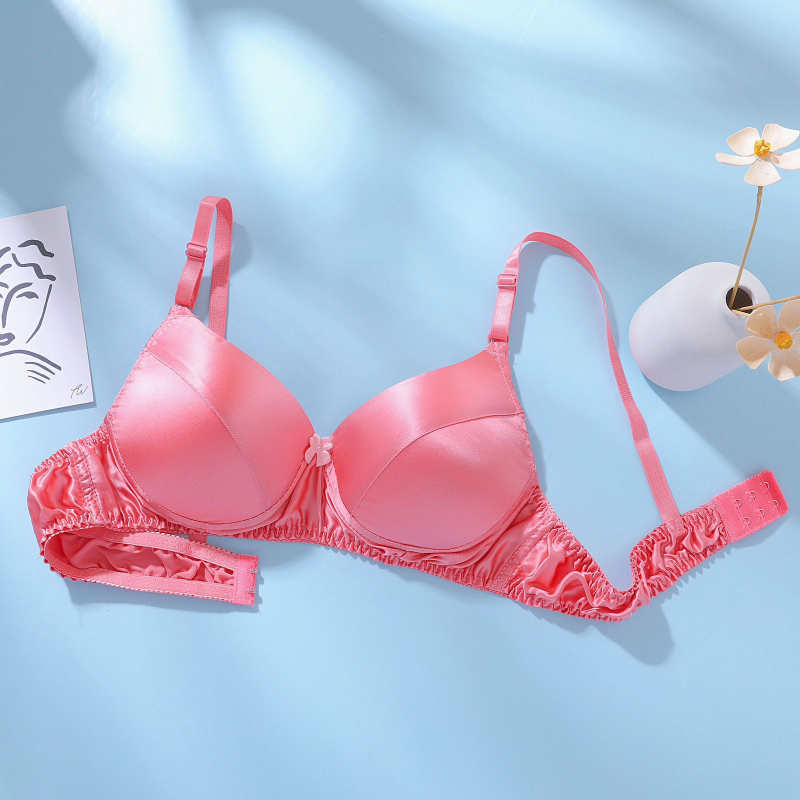 100% Mulberry Silk melltartó – kétoldalas, varrás nélküli, gyűrű nélküli, kivehető dupla vállpántok