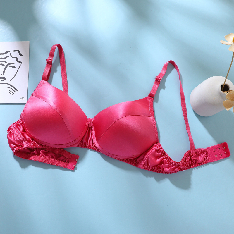 100% Mulberry Silk melltartó – kétoldalas, varrás nélküli, gyűrű nélküli, kivehető dupla vállpántok