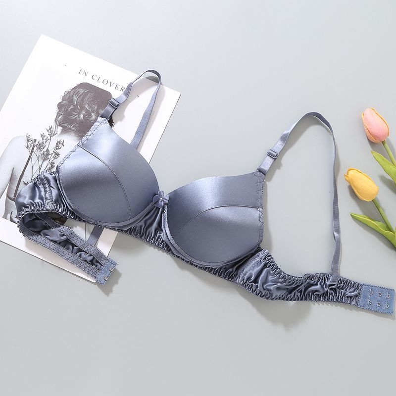 100% Mulberry Silk melltartó – kétoldalas, varrás nélküli, gyűrű nélküli, kivehető dupla vállpántok