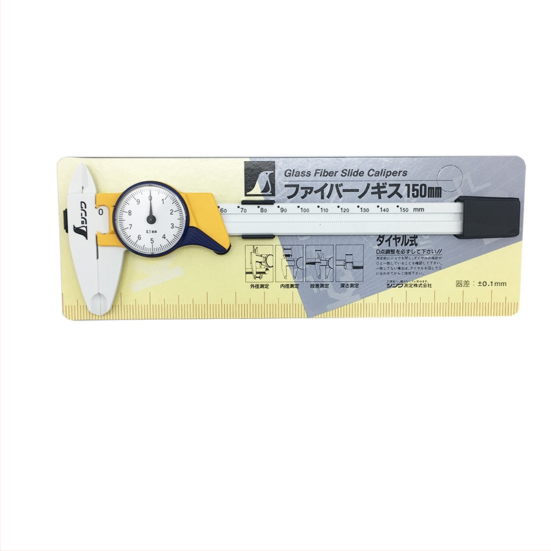 SHINWA posuvné meradlo s číselníkom, model 19932, rozsah merania 0-150 mm, rozlíšenie 1