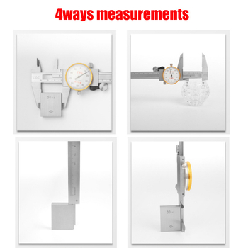 Верниер калипер с двупосочна удароустойчива конструкция, резолюция 0,01 мм, златен кант