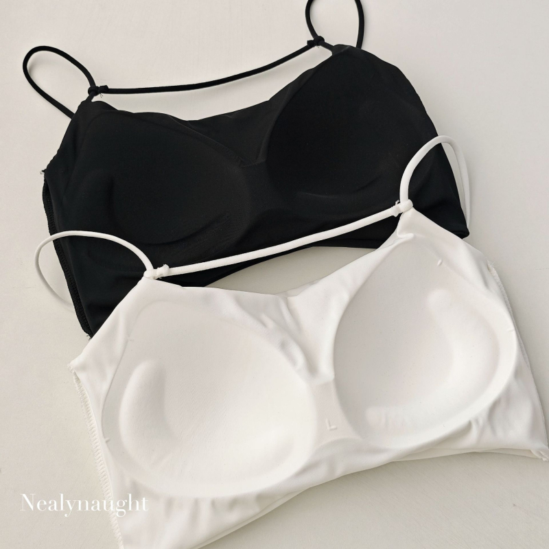 Bustier/top Ice Silk din nylon, respirabil, bandeau fără cusături, cupă completă cu formă medie, cupă dintr-o singură bucată, spate frumos