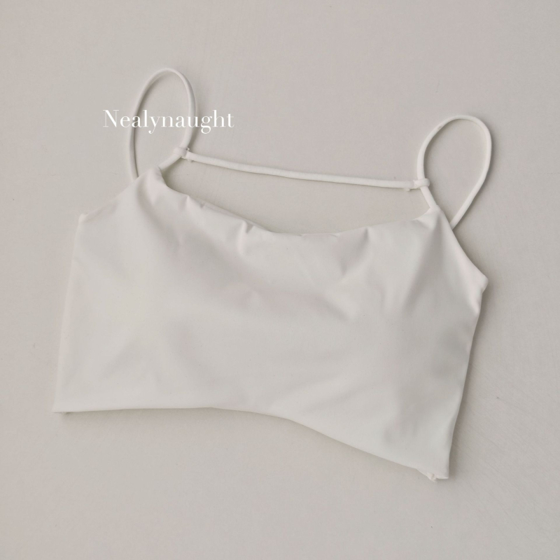 Bustier/top Ice Silk din nylon, respirabil, bandeau fără cusături, cupă completă cu formă medie, cupă dintr-o singură bucată, spate frumos