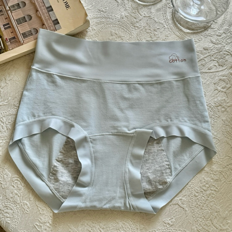 Gaćice s visokim strukom od pamuka za menstrualno razdoblje, udoban podržavanje trbuha, svakodnevne pamučne gaćice, zaštita od bočnog curenja