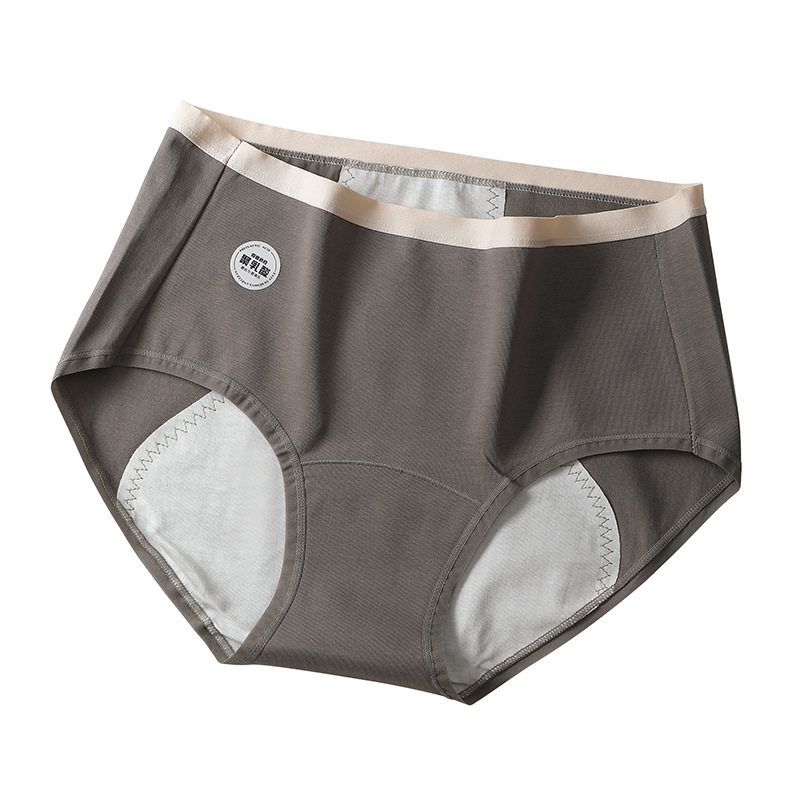 Chiloți menstrual din bumbac, trei straturi anti-scurgere, ușor de curățat, talie medie, antibacterian