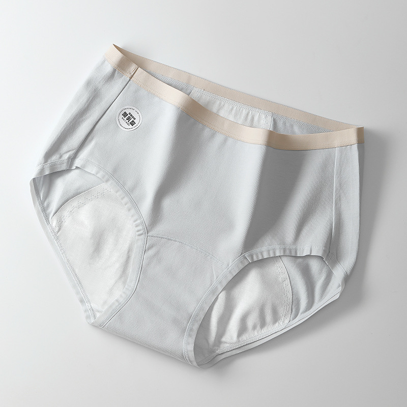Chiloți menstrual din bumbac, trei straturi anti-scurgere, ușor de curățat, talie medie, antibacterian
