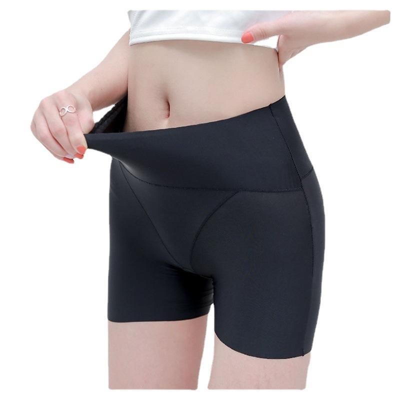 2022 nova ženska leggings visoke talije za kontrolu trbuha, Ice Silk materijal, zaštita od prozirnosti, ljetna duljina 3/4, plus veličina