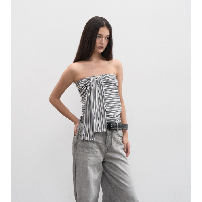Tube Top - seksi bez ramena, uski kroj, kratka duljina, jesen 2025