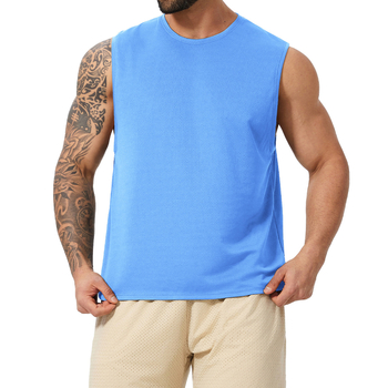 Amerikos stiliaus be rankovių sportinė liemenė, greitai džiūsta, drėgmės valdymas, unisex, poliesterio mišinys, skirta bėgimui, futbolui, badmintonui (pavasaris–vasara–ruduo)