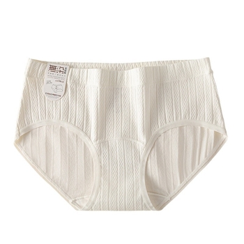 Chiloți dama din bumbac, antibacteriali și respirabili, talie medie, 90–95% bumbac, căptușeală crotch 100% bumbac, țesătură tricotată