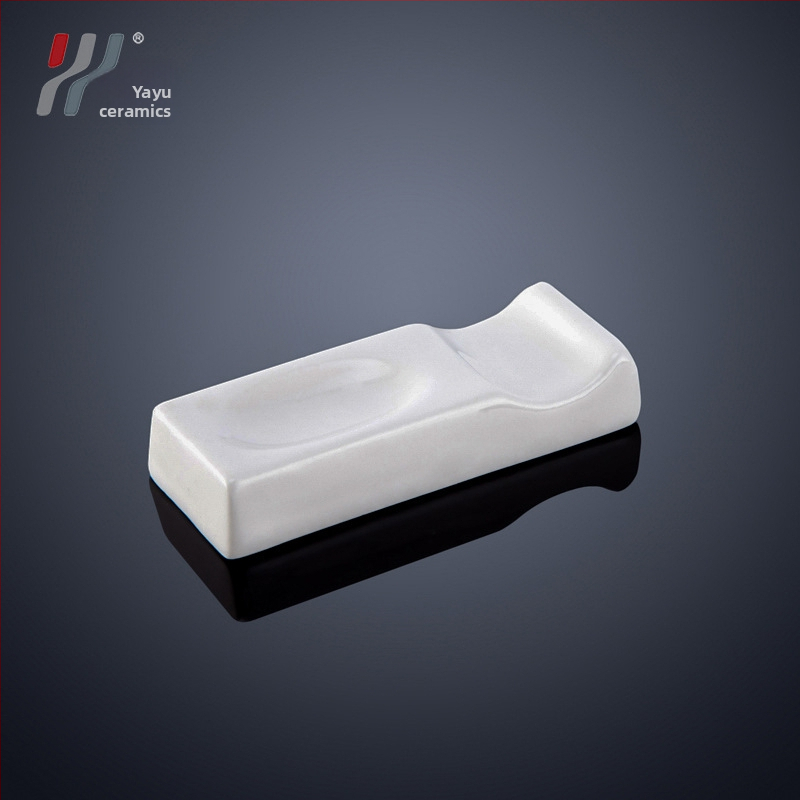 Porcelánový stojan na paličky a držiak na lyžičky pre hotelovú a reštauračnú stolovú výbavu — podglazúrovaný povrch, prispôsobiteľné, Yayu Ceramics