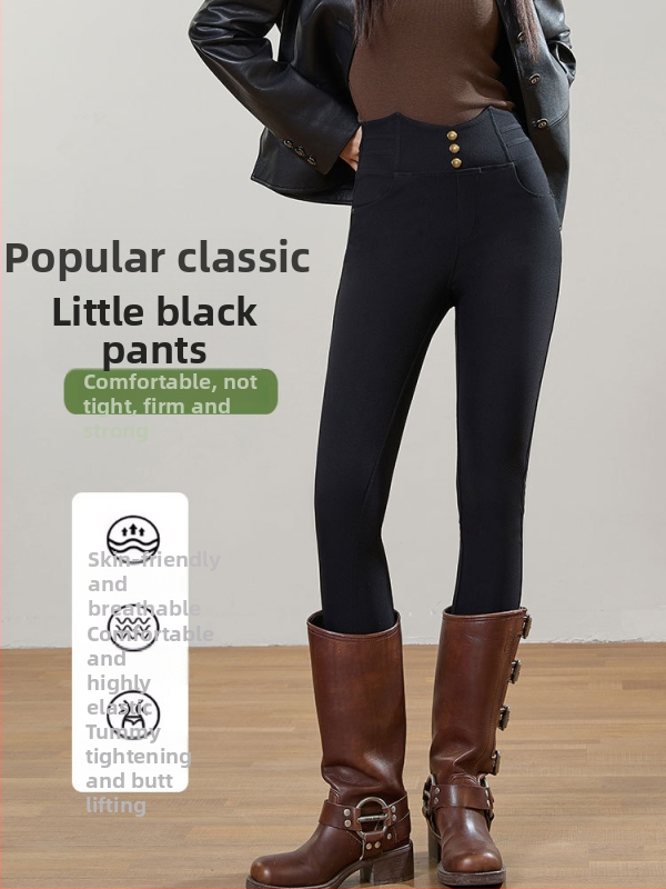 Slim-fit olovka hlače od najlona i spandeksa (70-80% najlona, ≤30% spandeks), srednja debljina
