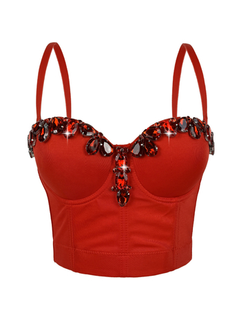 Montisha Camisole stil, ultrakrata duljina do 40 cm, poliester 80–90%, 3D efekt