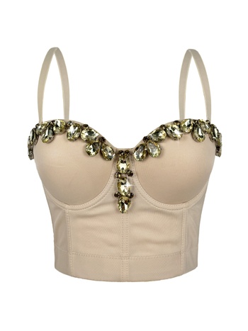 Montisha Camisole stil, ultrakrata duljina do 40 cm, poliester 80–90%, 3D efekt