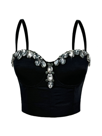 Montisha Camisole stil, ultrakrata duljina do 40 cm, poliester 80–90%, 3D efekt