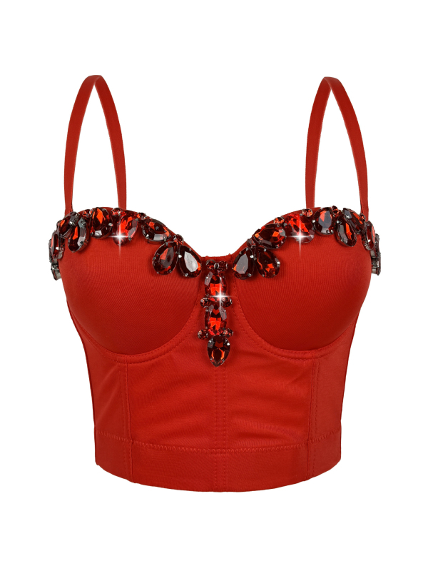 Montisha Camisole stil, ultrakrata duljina do 40 cm, poliester 80–90%, 3D efekt