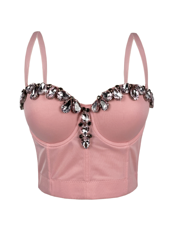 Montisha Camisole stil, ultrakrata duljina do 40 cm, poliester 80–90%, 3D efekt