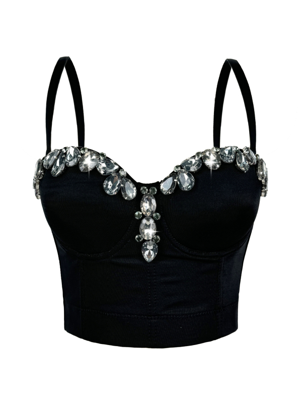 Montisha Camisole stil, ultrakrata duljina do 40 cm, poliester 80–90%, 3D efekt