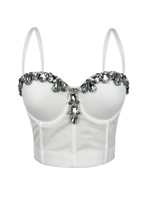 Montisha Camisole stil, ultrakrata duljina do 40 cm, poliester 80–90%, 3D efekt