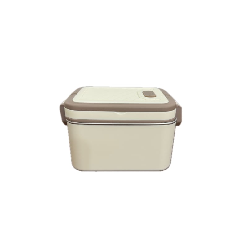 Kutija za ručak od 304 nerđajućeg čelika, izolirana, kvadratnog oblika, pogodna za mikrovalnu, kapacitet 800–1000 ml