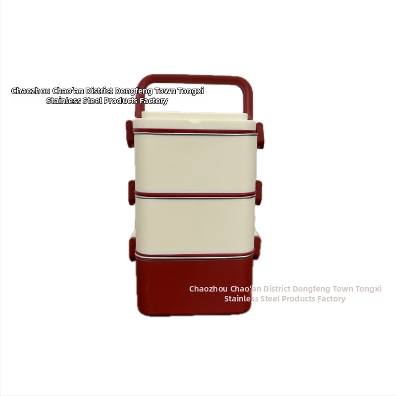 Kutija za ručak od 304 nerđajućeg čelika, izolirana, kvadratnog oblika, pogodna za mikrovalnu, kapacitet 800–1000 ml