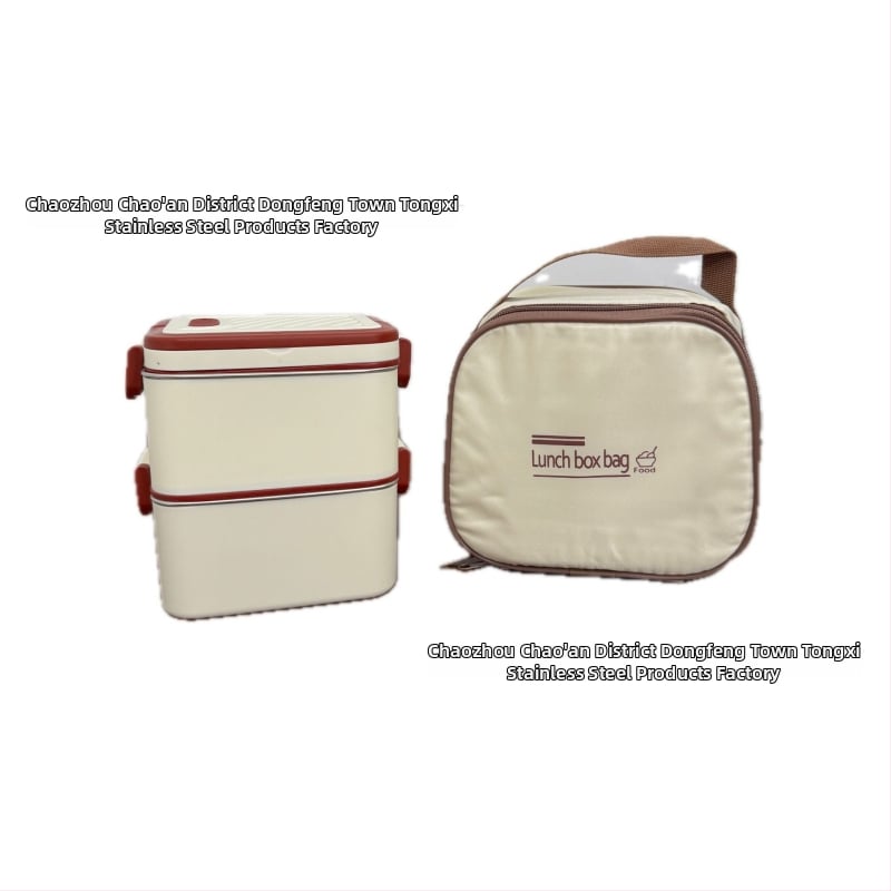 Kutija za ručak od 304 nerđajućeg čelika, izolirana, kvadratnog oblika, pogodna za mikrovalnu, kapacitet 800–1000 ml