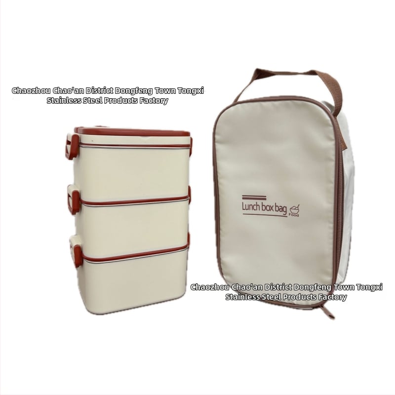 Kutija za ručak od 304 nerđajućeg čelika, izolirana, kvadratnog oblika, pogodna za mikrovalnu, kapacitet 800–1000 ml