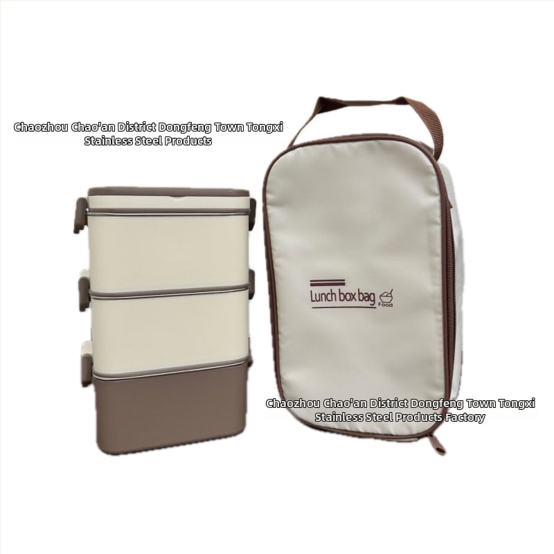 Kutija za ručak od 304 nerđajućeg čelika, izolirana, kvadratnog oblika, pogodna za mikrovalnu, kapacitet 800–1000 ml