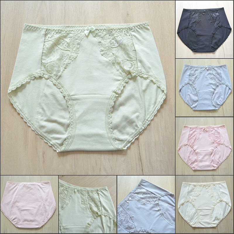 S758 Novi model pamuk čipkaste ženske menstrualne gaćice, velika veličina