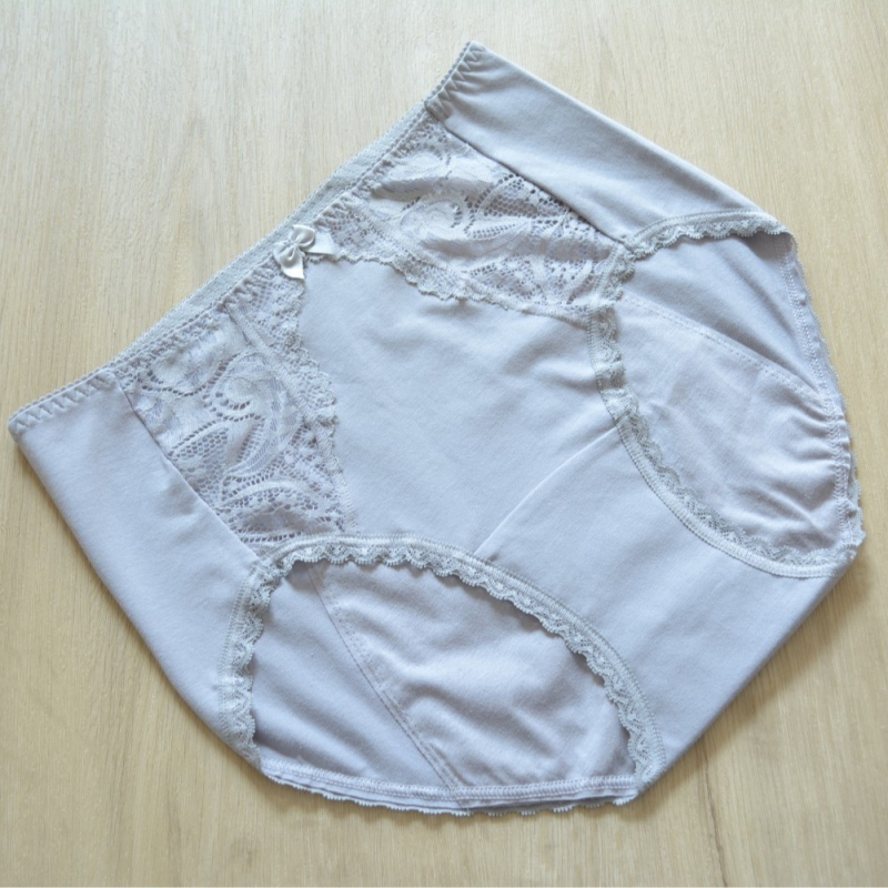 S758 Novi model pamuk čipkaste ženske menstrualne gaćice, velika veličina