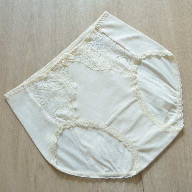 S758 Novi model pamuk čipkaste ženske menstrualne gaćice, velika veličina