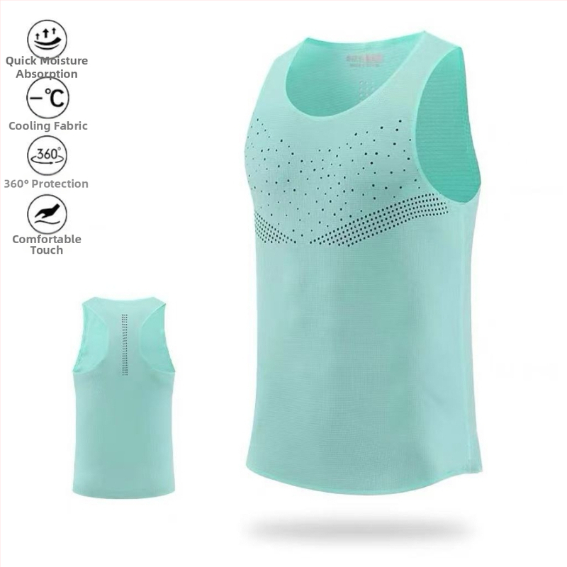 Unisex vesta z polyesteru, rýchloschnúca a priedušná na leto pre beh a cyklistiku