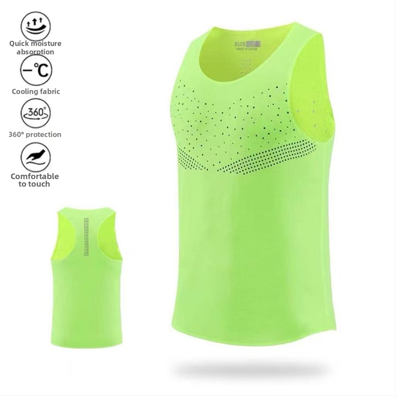 Unisex vesta z polyesteru, rýchloschnúca a priedušná na leto pre beh a cyklistiku