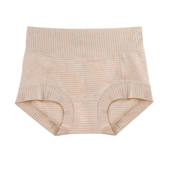 Chiloți pentru femei talie înaltă din bumbac, respirabili, antibacterieni, căptușeală din bumbac în crac.