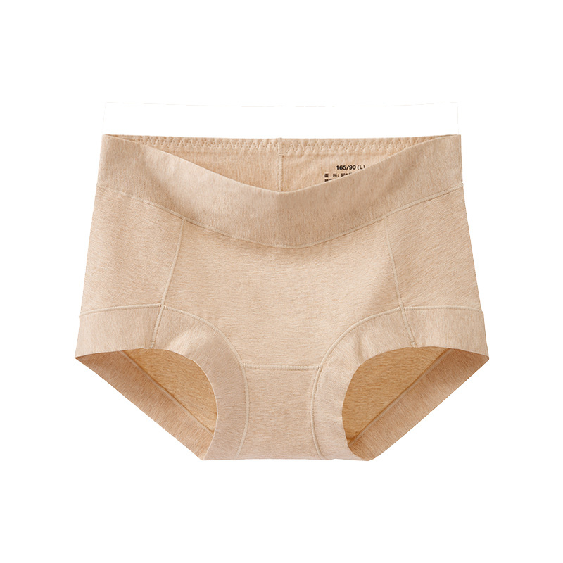 Chiloți pentru femei talie înaltă din bumbac, respirabili, antibacterieni, căptușeală din bumbac în crac.