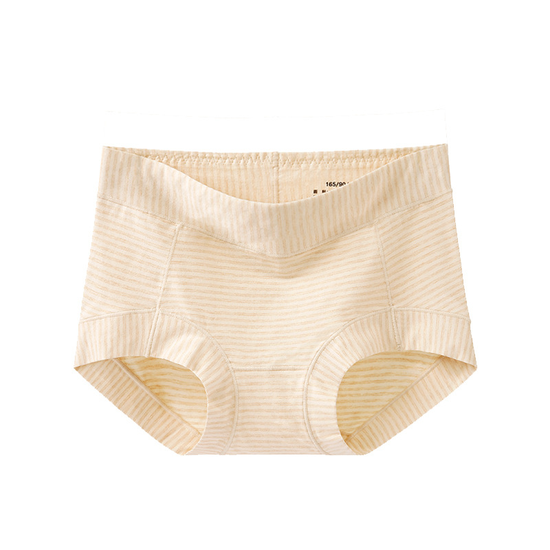 Chiloți pentru femei talie înaltă din bumbac, respirabili, antibacterieni, căptușeală din bumbac în crac.