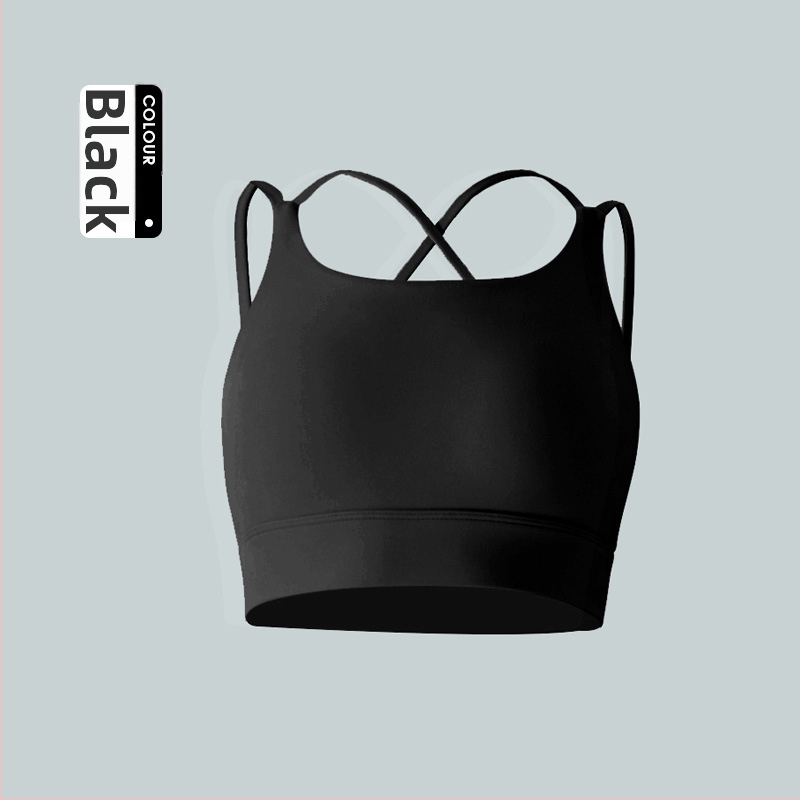 Joga liemenėlė su 3/4 puodeliais, formuoti puodeliai, fiksuotos dvigubos petnešos, pagrindinis audinys: nailonas 81%, pamušalas: spandeks 19%