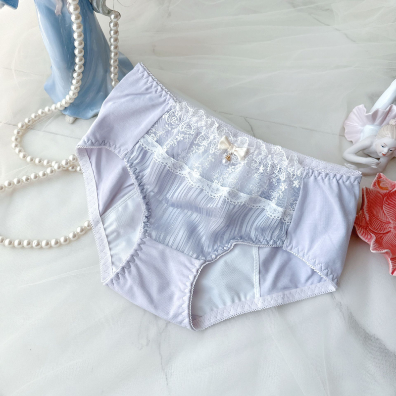 Ženske pamučne gaćice sa srednjim strukom za menstruaciju, dan i noć, japanski stil vez, zaštita od curenja
