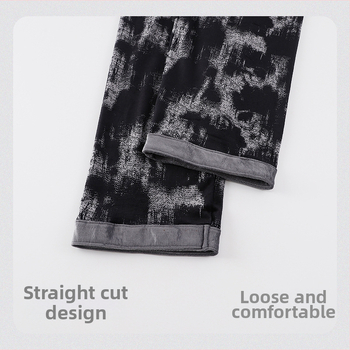 Muški set pidžama Island Velvet za jesen-zimu, toplo i udobno, casual cardigan stil, može se nositi i izvan kuće, veličina Large