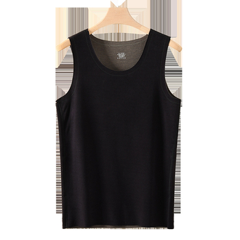 Derong Plus Size muška topla vest, vunena i svila, jesen-zima, unutarnji sloj