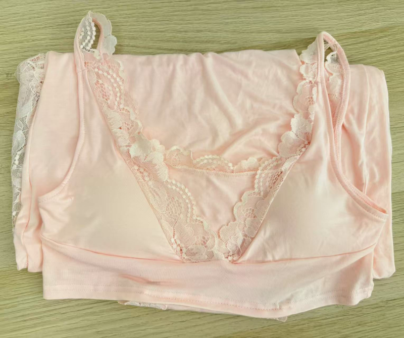 Modal anyagú két darabos hálóing szett: mély V-nyakkal, ujjatlan, ultra vékony anyag, hosszú hálóing és köntös