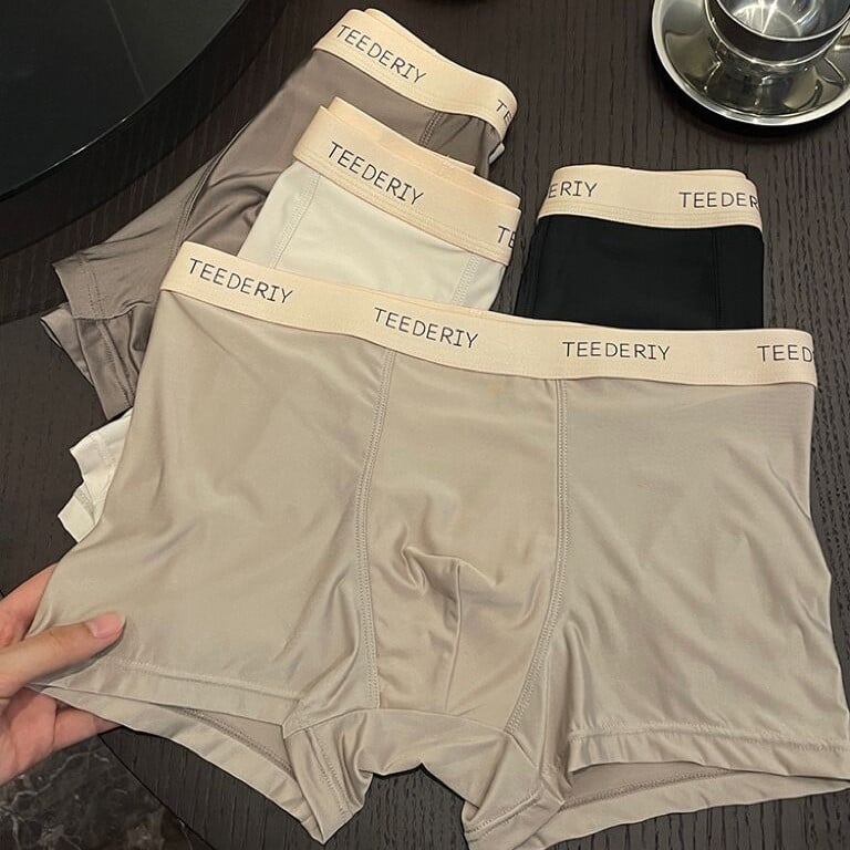 Ice Silk bešavne muške bokserice, tanke, udoban kroj, velike veličine, antibakterijske, prozračne, osvježavajuće