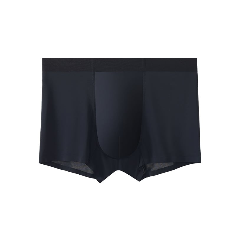 Férfi középmagas derekú varrat nélküli boxeralsó nylonból, 51-60D, viszkóz belső a kerületnél, gyorsan száradó és lélegző