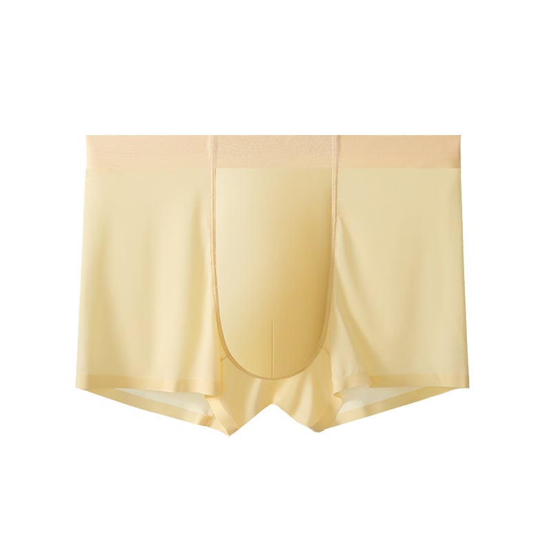 Férfi középmagas derekú varrat nélküli boxeralsó nylonból, 51-60D, viszkóz belső a kerületnél, gyorsan száradó és lélegző