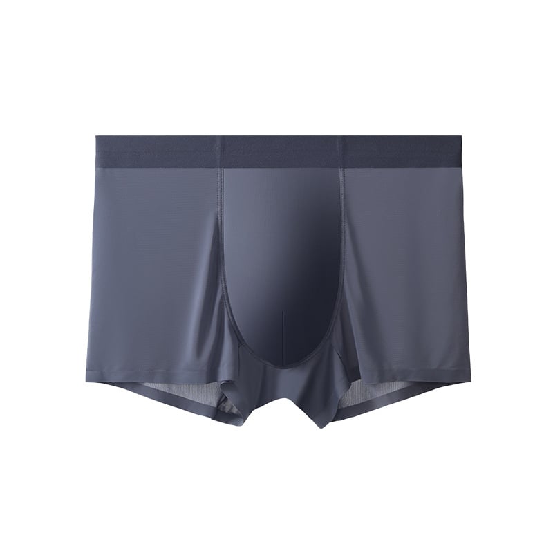 Férfi középmagas derekú varrat nélküli boxeralsó nylonból, 51-60D, viszkóz belső a kerületnél, gyorsan száradó és lélegző