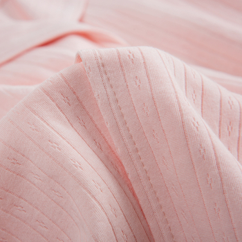 Послеродова пижама за кърмене – 100% памук, дълги ръкави, панталони, жакардови ивици