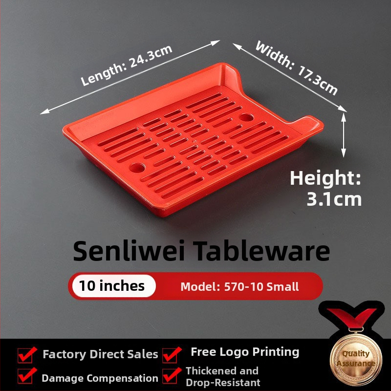 Melamin tanjur za ražnjiće, okrugli, promjer 17–17.9 cm, jednobojna glazirana površina, moderni minimalistički stil, za restorane