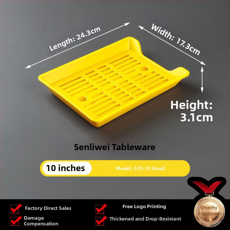 Melamin tanjur za ražnjiće, okrugli, promjer 17–17.9 cm, jednobojna glazirana površina, moderni minimalistički stil, za restorane